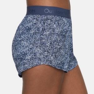Outdoor Voices Relay Shorts in Pebbled Storm